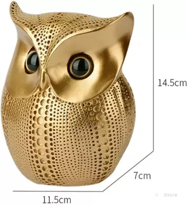 Modern Showpiece Golden Owl Statue