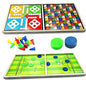 3-in-1 String Hockey Table Board with Ludo and Snakes & Ladders – Best Gift for Kids