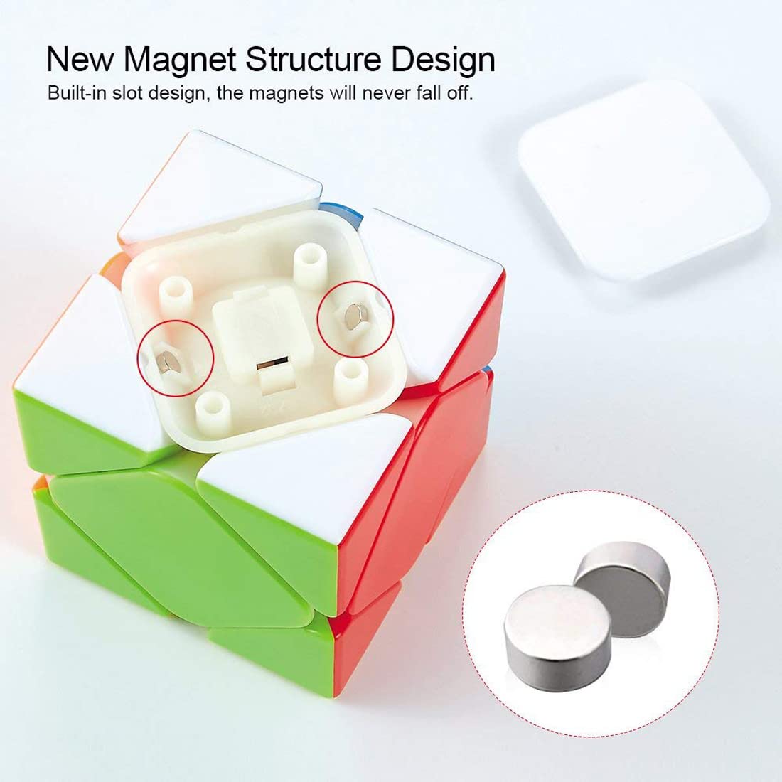 Mayu Skewb High Speed Stickerless Magic Puzzle Cube 3x3