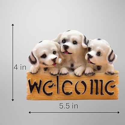 Welcome Dog Statue Resin