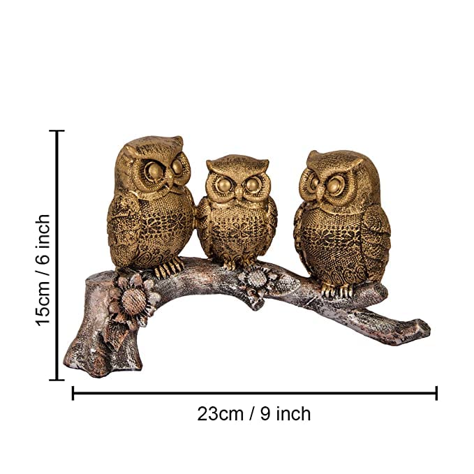 Owl Sitting Polyresin showpiece