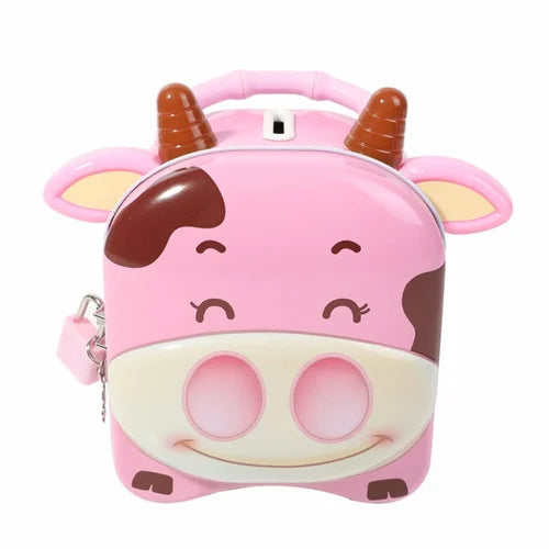 Money Saving Cow Print Piggy Bank