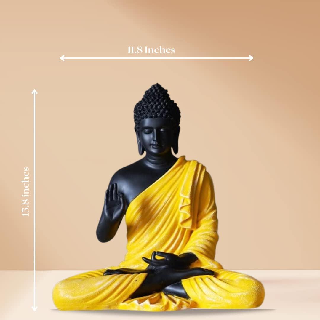 Lord Buddha Yellow Statue