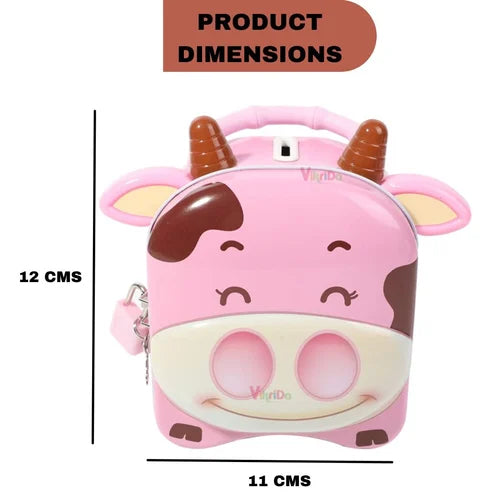 Money Saving Cow Print Piggy Bank