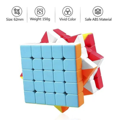 StackCart 5x5 High Speed Stickerless Cube Puzzle