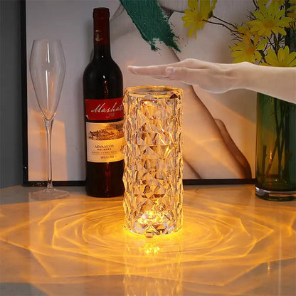 BRAHMANI ENTERPRISE Crystal Rose Diamond LED Night Lamp