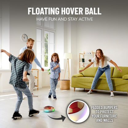 Floating Hover Football with Colorful Flash Light – Indoor & Outdoor Pro Air Football Game for Kids