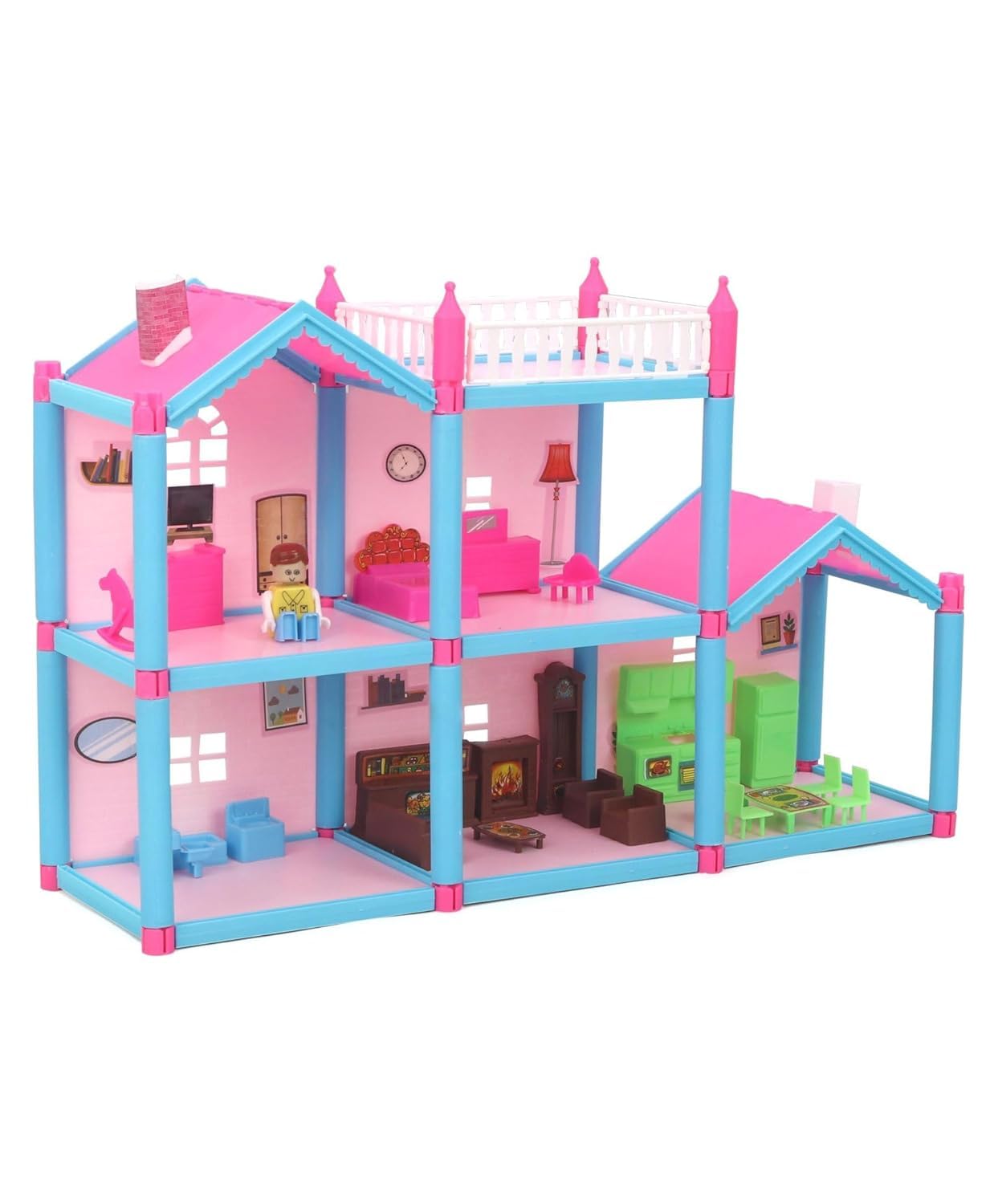 AP Kids Toys Dream Palace Doll House | The Ultimate Role-Play Playset for Girls (Ages 3-8)