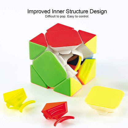 Mayu Skewb High Speed Stickerless Magic Puzzle Cube 3x3