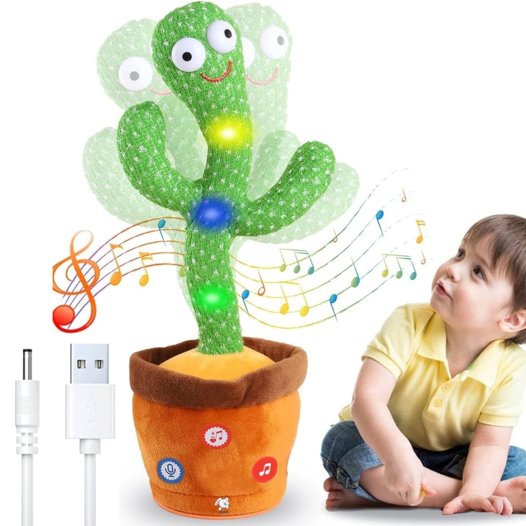 Chiller Rechargeable Talking Cactus Toy for Kids – Fun, Interactive, and Educational!