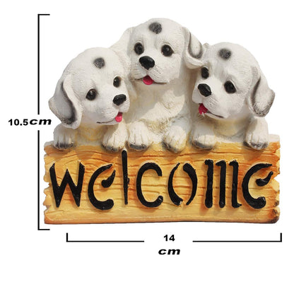 Welcome Dog Statue Resin