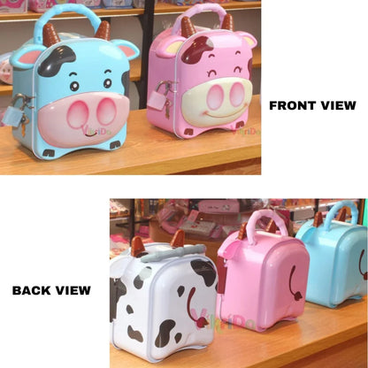 Money Saving Cow Print Piggy Bank