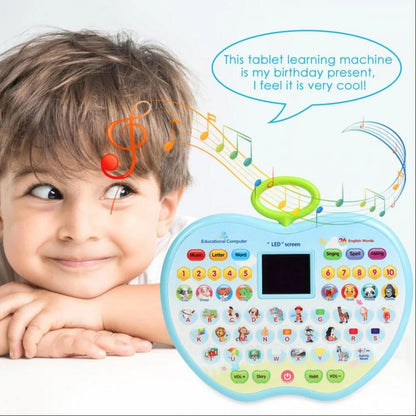 Apple Shape Educational Mini Computer Laptop Toy for Kids