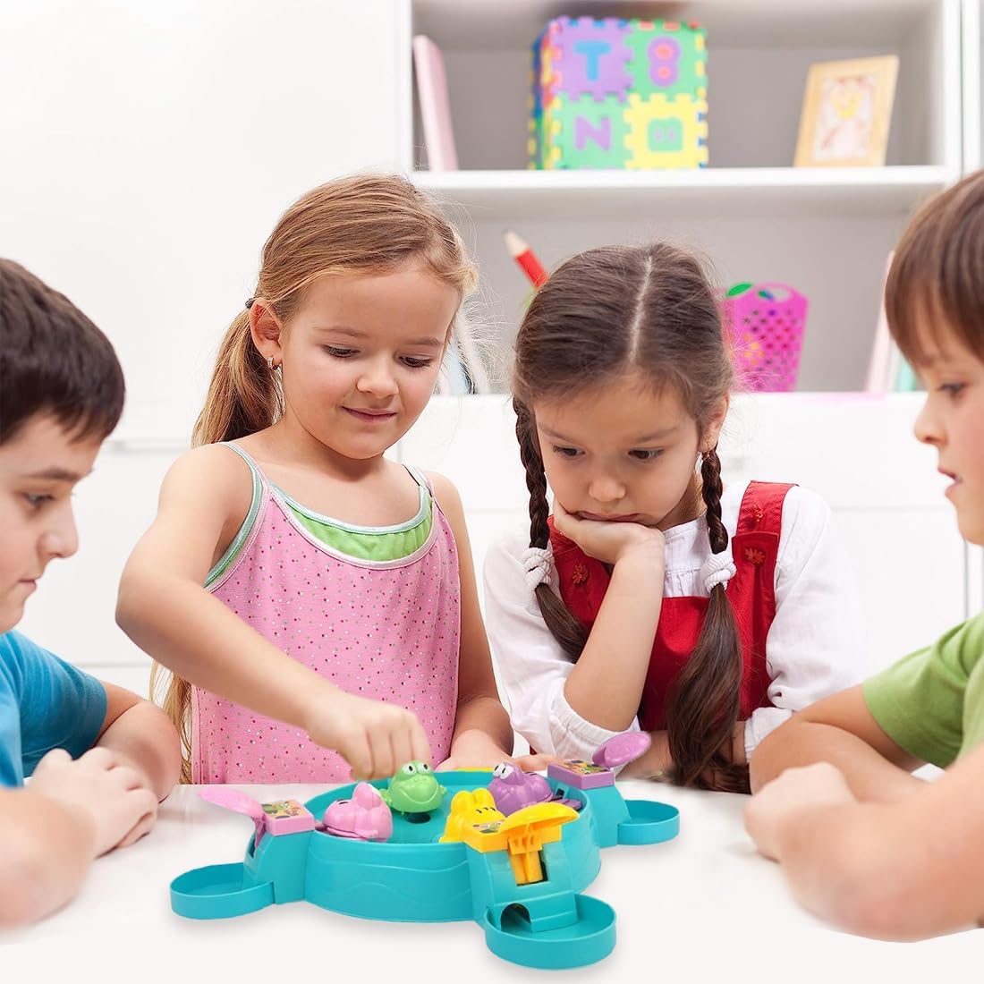 Hungry Frog Indoor Game for Kids - Fun and Engaging 4-Player Activity