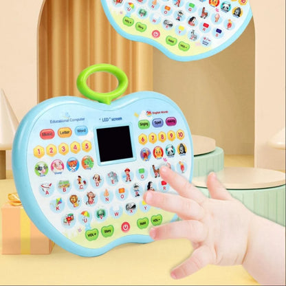 Apple Shape Educational Mini Computer Laptop Toy for Kids