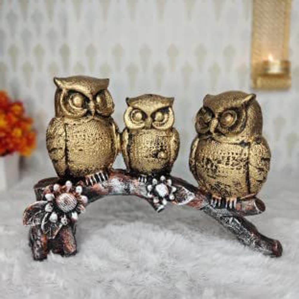 Owl Sitting Polyresin showpiece