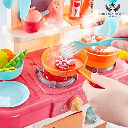 Kitchen Set for Kids Girl - 42-Piece Kitchen Set