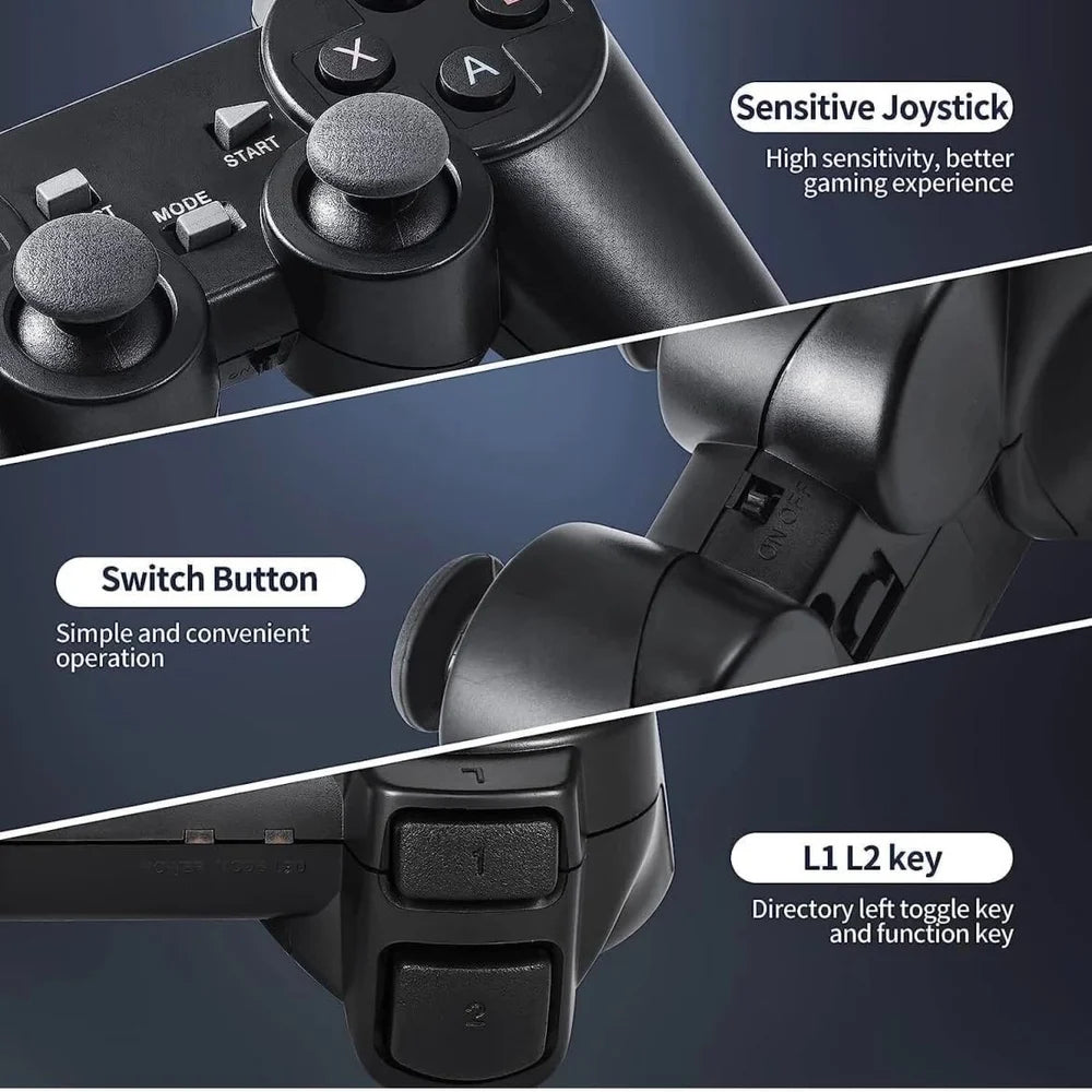 USB Wireless Console Game Stick Built-in 3000+ Classic Games | Dual Player Support