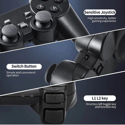 USB Wireless Console Game Stick Built-in 3000+ Classic Games | Dual Player Support