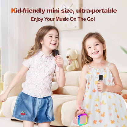 🎤 Karaoke Machine for Kids & Adults -Mini Portable Bluetooth Speaker K12 🎶