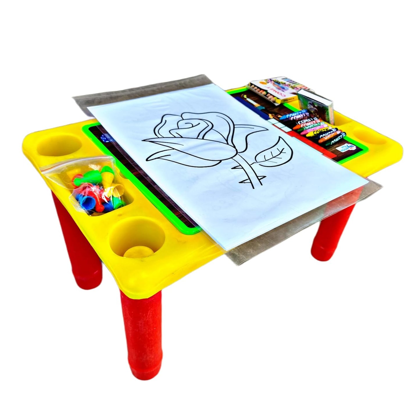 Ruhani Activity Table with Board Game – Unleash Creativity and Fun!