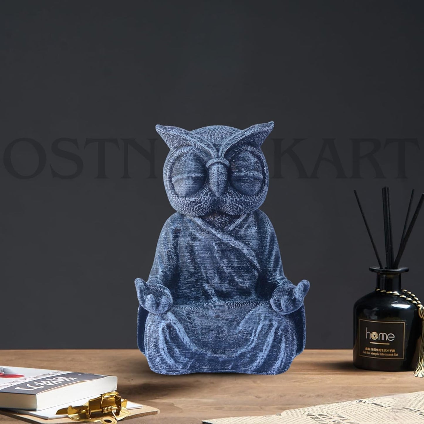 Meditation Owl Statue