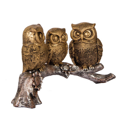 Owl Sitting Polyresin showpiece