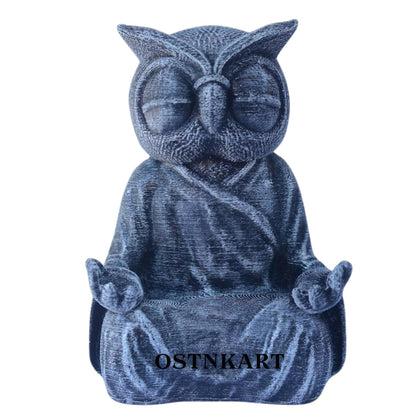 Meditation Owl Statue