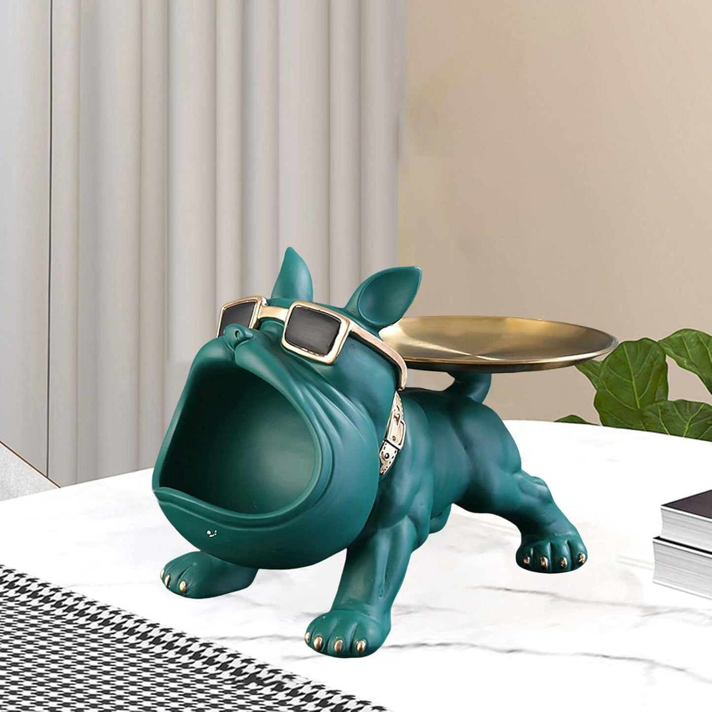 Bulldog Statue Storage Showpiece