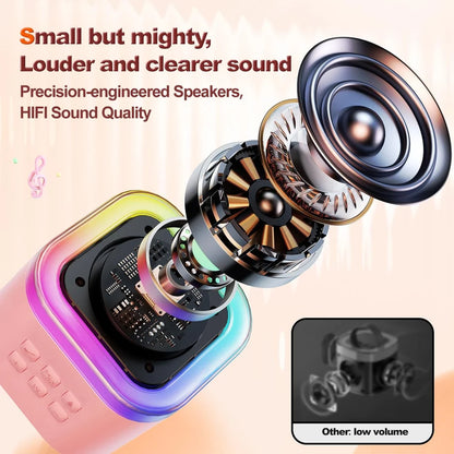 🎤 Karaoke Machine for Kids & Adults -Mini Portable Bluetooth Speaker K12 🎶