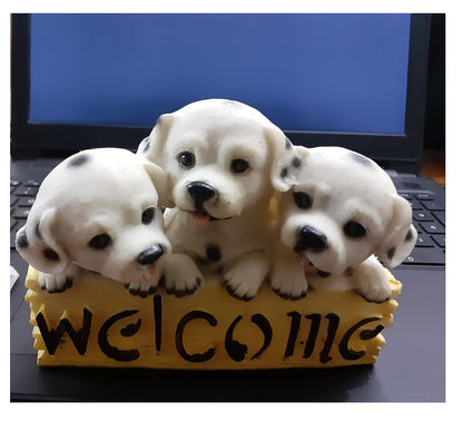 Welcome Dog Statue Resin