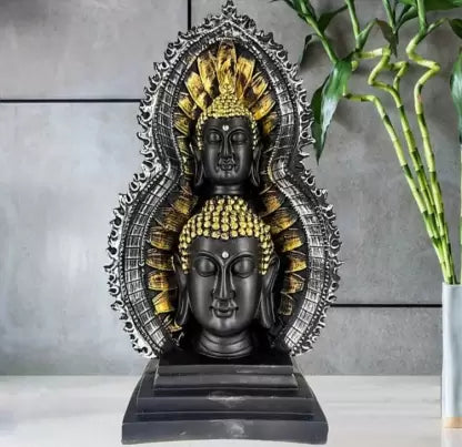 Double Head Buddha Statue