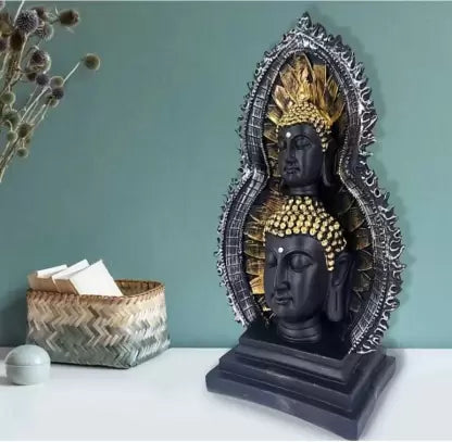 Double Head Buddha Statue