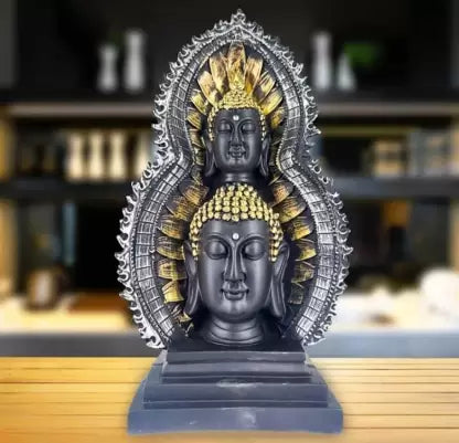 Double Head Buddha Statue