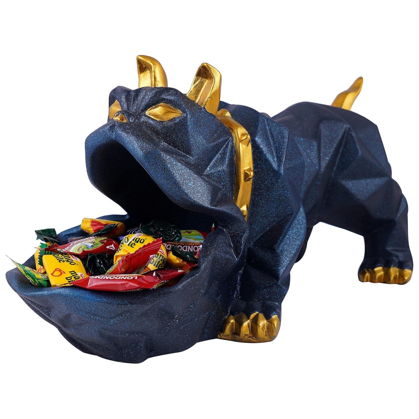 Resin Bulldog Storage Showpiece