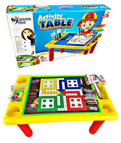 Ruhani Activity Table with Board Game – Unleash Creativity and Fun!