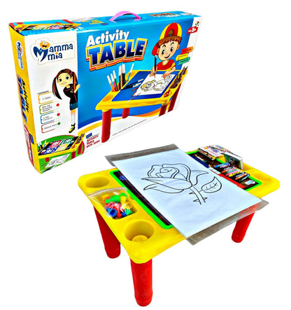 Ruhani Activity Table with Board Game – Unleash Creativity and Fun!