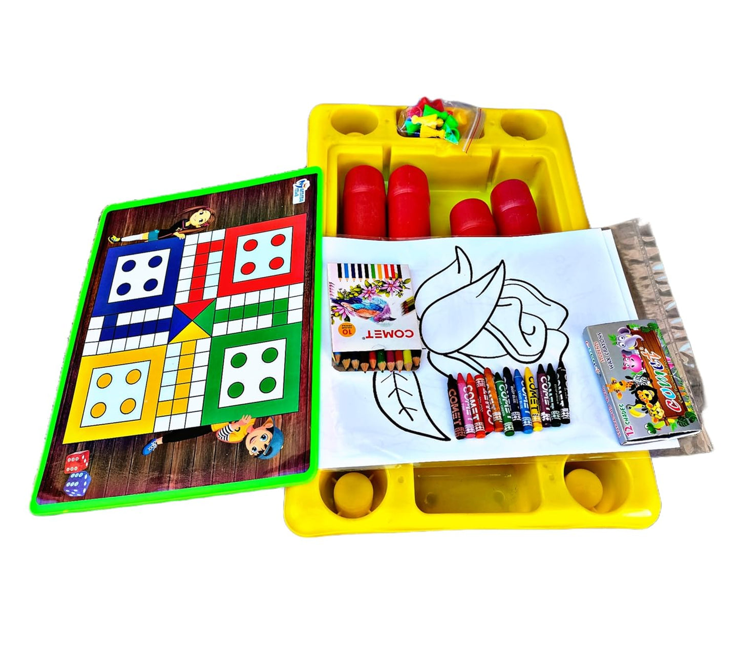 Ruhani Activity Table with Board Game – Unleash Creativity and Fun!