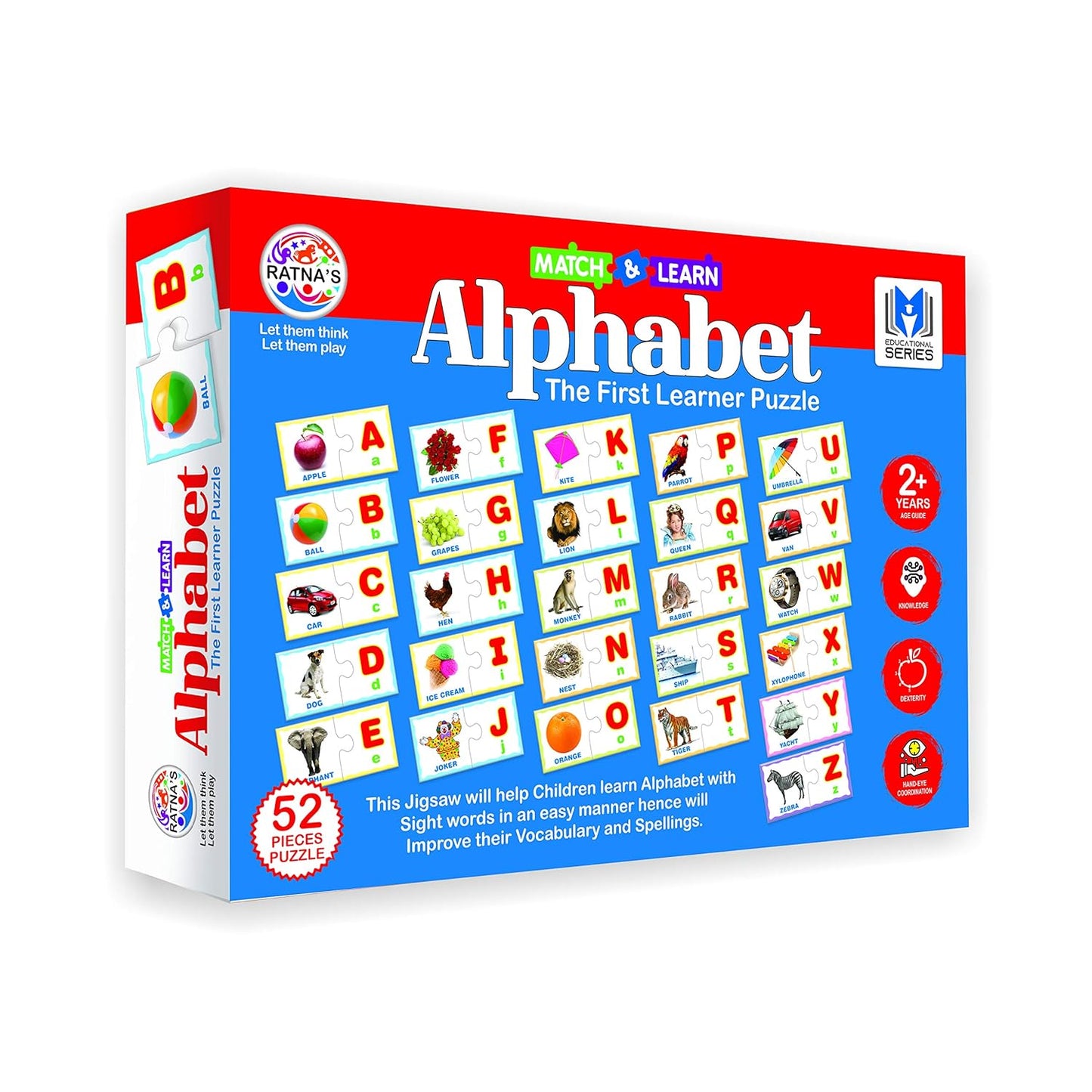 RATNA'S Educational Alphabet Jigsaw Puzzle – Fun Learning for Kids!