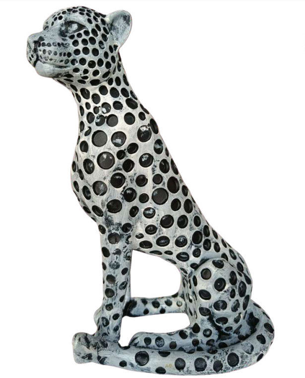 Resin Cheetah Sitting Statue