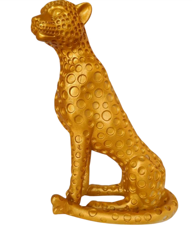 Resin Cheetah Sitting Statue