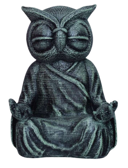 Meditation Owl Statue