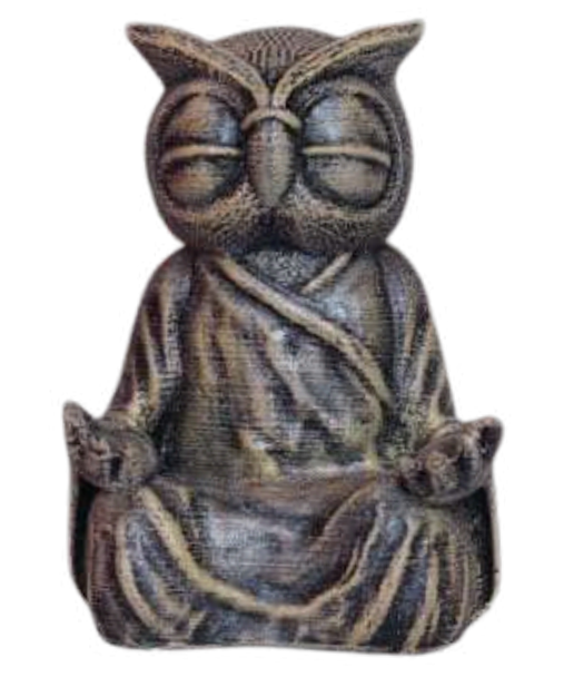 Meditation Owl Statue