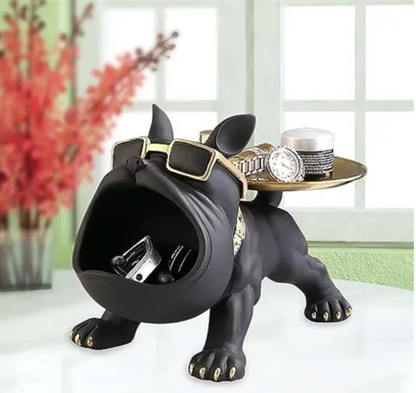 Bulldog Statue Storage Showpiece