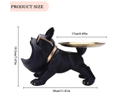 Bulldog Statue Storage Showpiece