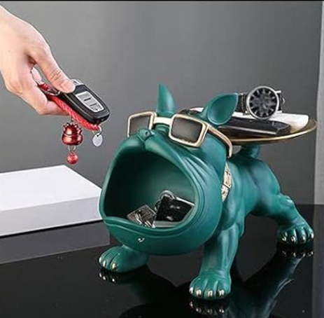 Bulldog Statue Storage Showpiece