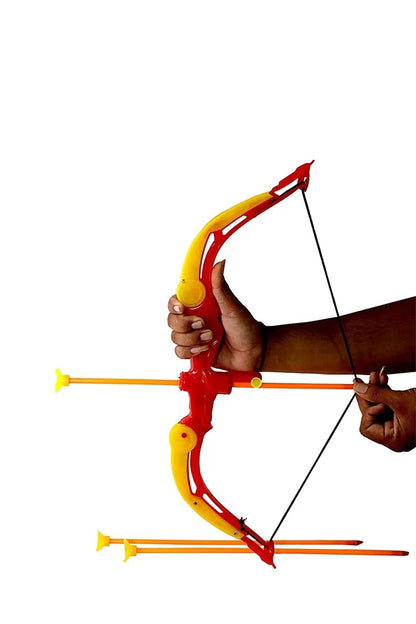 Multicolor Plastic Archery Bow and Arrow Toy Set