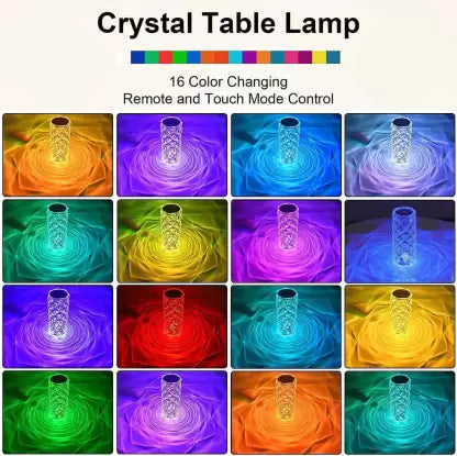 BRAHMANI ENTERPRISE Crystal Rose Diamond LED Night Lamp