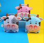 Cute Cow Money Safe Piggy Bank with Lock and Key