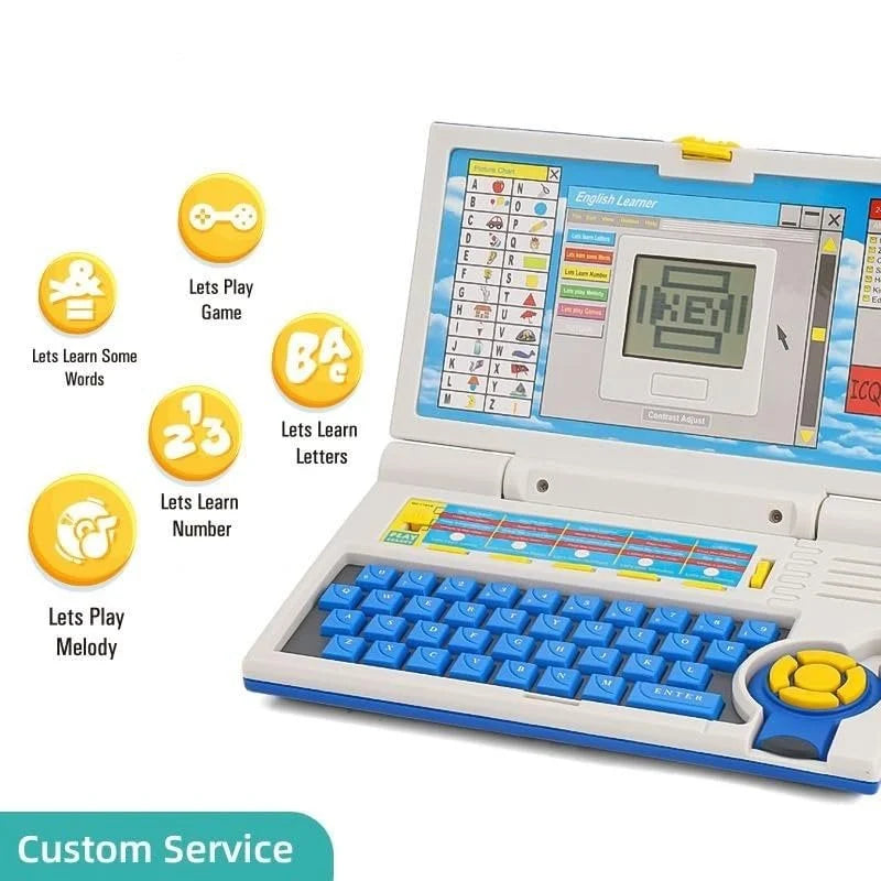 Educational Laptop Computer Toy with Mouse for Kids (Above 3 Years)